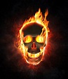 Evil skull in flames and smoke Photograph by Johan Swanepoel - Pixels