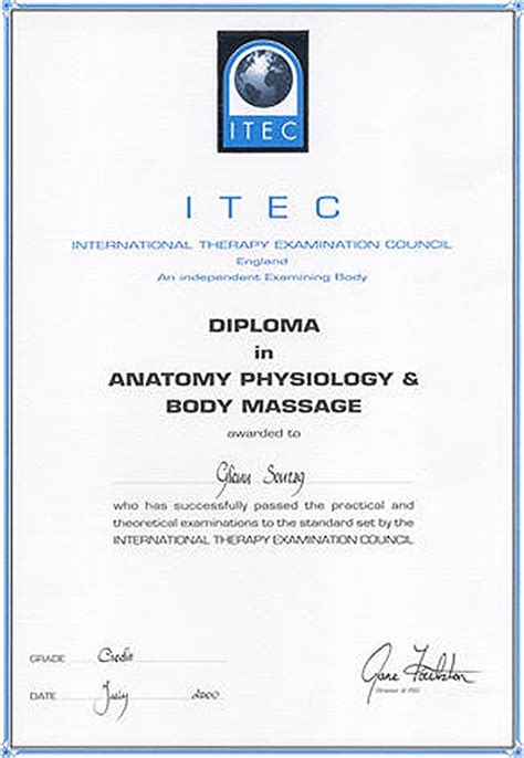 Itec Diploma In Anatomy Physiology And Body Massage — Blue Eye Osteopathy