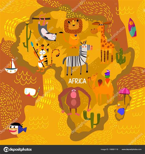 Best Templates Map Of Africa For Kids