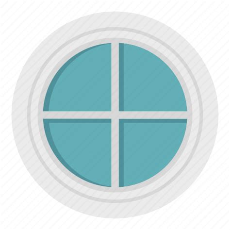 Circle Frame Home House Round White Window Icon Download On