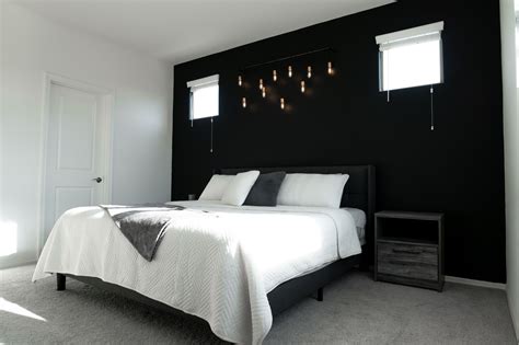 Matte Black Accent Wall In Bedroom Pinterest Hncphotos Black