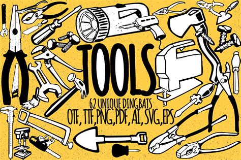 Tools Font By Minimalistartstudio · Creative Fabrica