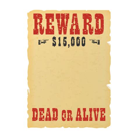 110 Wanted Reward Poster Background Illustrations Royalty Free Vector