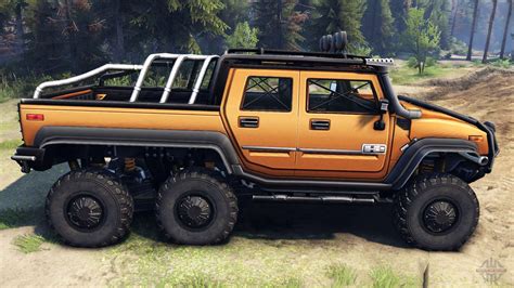 Hummer H2 Sut 6x6 For Spin Tires