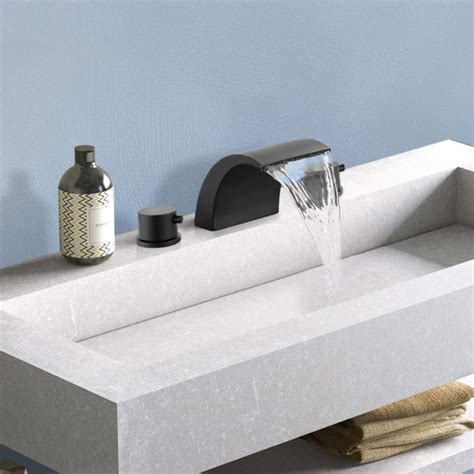 Augusts Widespread Faucet Handle Bathroom Faucet With Drain Assembly