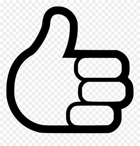 Thumbs Up Svg Png Icon Free Download Thumb Signal Clipart 935449