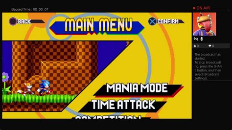 Sonic Mania Cd Mode And 3andk Youtube