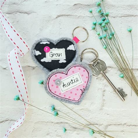 Personalised Love Heart Keyring By Honeypips