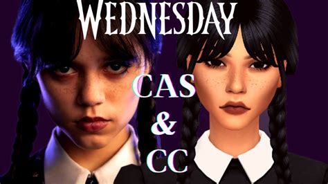 Wednesday Addams Cas Cc List The Sims 4 Create A Sim Youtube