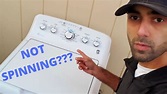Troubleshooting And Fixing A GE Washer That Will Not Spin! - YouTube