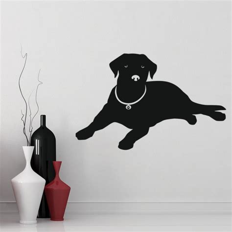 Labrador Dog Wall Sticker Pet Animals Wall Decal Kids Bedroom Home Decor