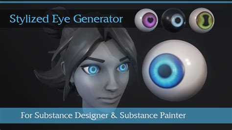 Artstation Stylized Eye Generator Substance Designer And Substance