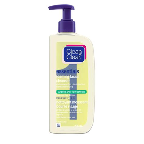 Clean And Clear Essentials Foaming Facial Cleanser For Sensitive Skin