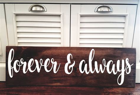 Forever And Always Always And Forever Wood Sign Wall Decor