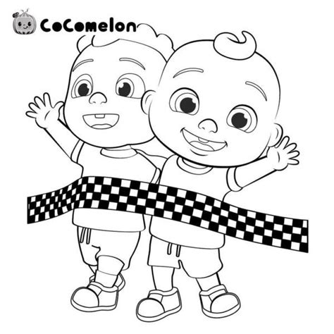 Cocomelon Coloring Pages Characters Cartoon Coloring