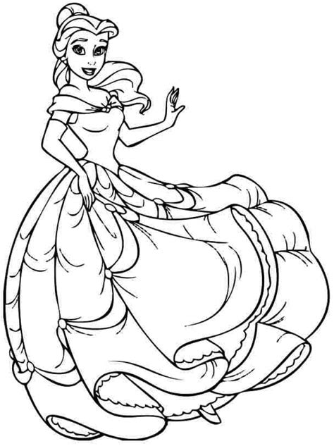 Free, and download it for your computer. 20+ Free Printable Disney Princess Belle Coloring Pages ...