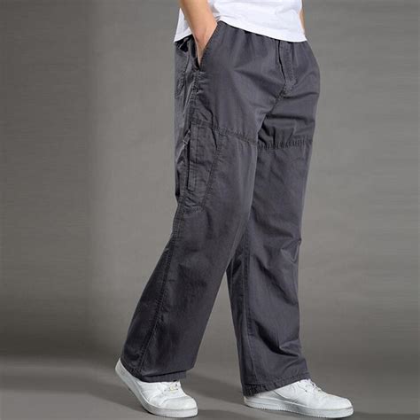 Plus Size 6xl Summer Men Pants Lightweight Cotton Tactical Cargo Pants