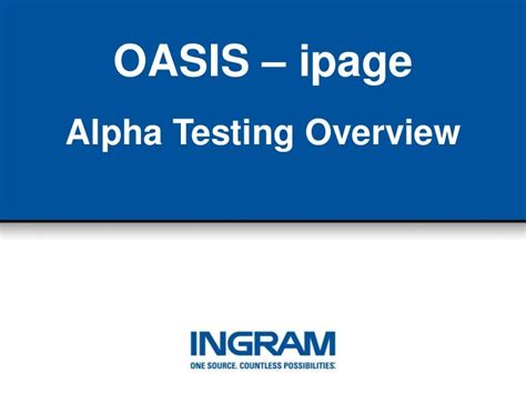Alpha Testing Overview