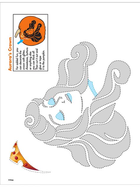 Disney Princess Pumpkin Carving Patterns 02png 600×800 Pixels Sleeping