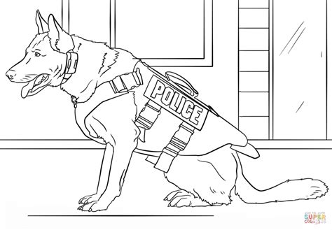 police dog drawing  getdrawings