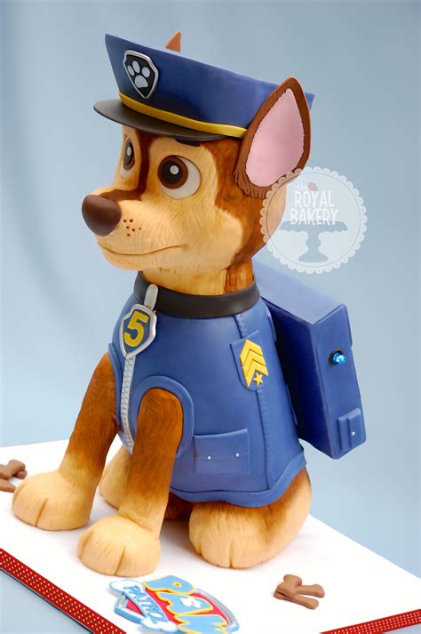 Unofficial Paw Patrol Chase Edible Cake Topper Birthday Cake Topper