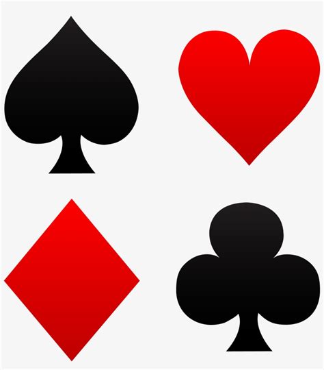 Free Clip Art Of Red And Black Clubs Spades Diamonds And Hearts