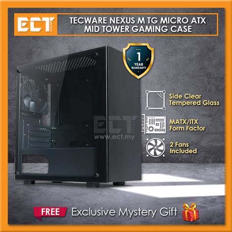 Our nexus line offers a minimalist design coupled with a sophisticated tempered glass side panel. Tecware Nexus M TG Micro ATX Mid Tower Gaming Case - Black ...