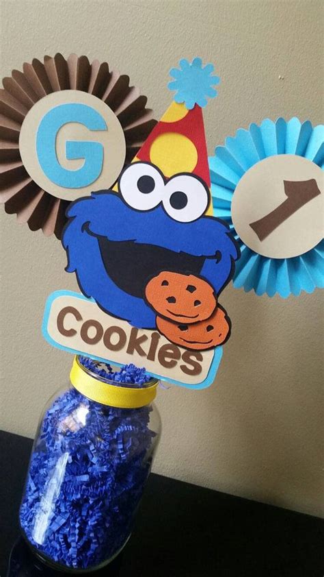 Cookie Monster Centerpiece Cookie Monster Table Decor Cookie Cookie