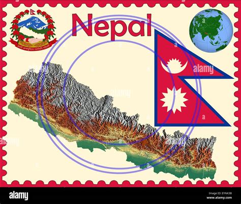 Nepal Map Stock Vector Images Alamy
