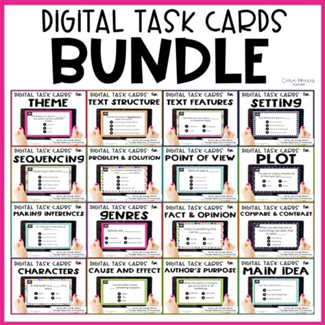 Digital Reading Task Card Bundle Ciera Harris Teaching