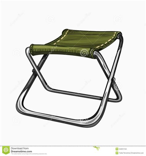 Drawing a chair can be a difficult thing to draw if you don't know where to begin. Illustration Of Folding Camp Chair On Stock Vector ...