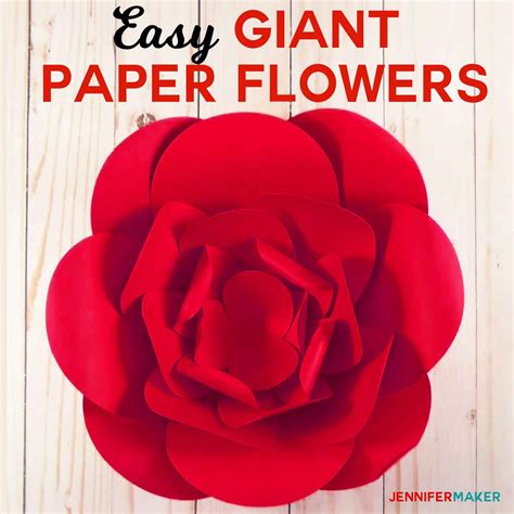 Big Paper Flowers Craft How To Make Giant Paper Flowers Easy And Fast