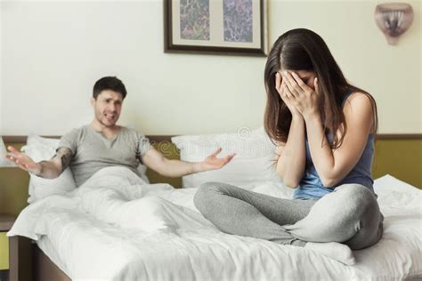 Young Couple Quarreling At Home Stock Image Image Of Attractive Disagreement 119421761