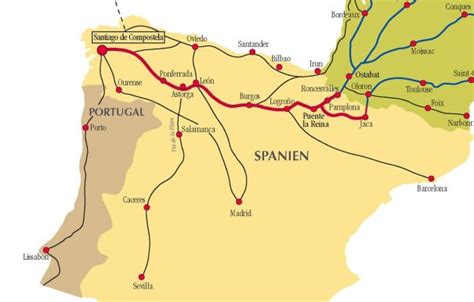 Jakobsweg Routen In Spanien Camino De Santiago Routen