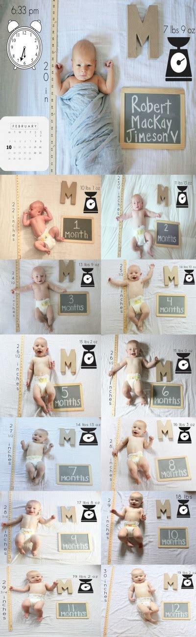 ideias de fotos para registrar o desenvolvimento do bebê