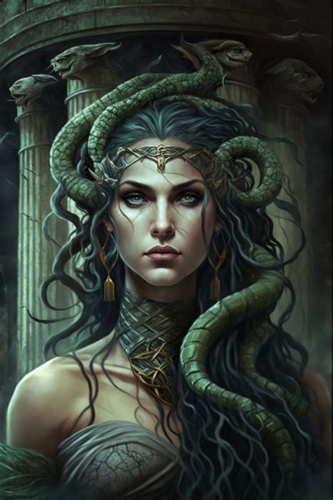 Medusa Art 4k Etsy Medusa Art Medusa Greek Mythology Art