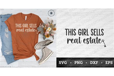 This Girl Sells Real Estate Svg Graphic By Sc Gem Creations · Creative