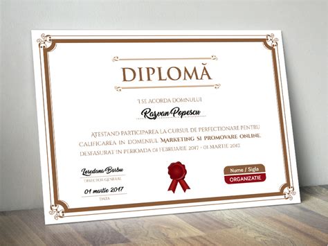 Model Diploma Business02 Carti De Vizita Online