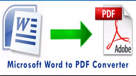 How To Convert Word Document To Pdf File Youtube