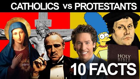 10 differences between catholics and protestants youtube