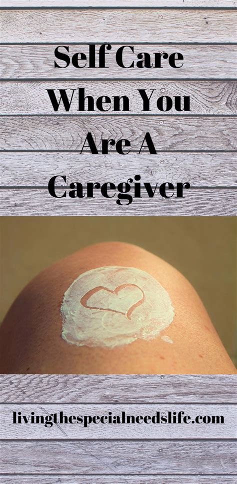Self Care Caregiver Self