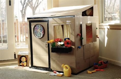 15 Beautiful Diy Cardboard Playhouses Your Kids Will Want To Live In