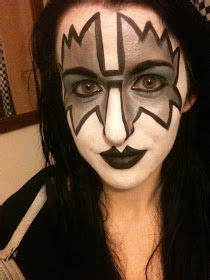 Kiss Ace Frehley The Spaceman Face Paint Using Snazaroo Paints Face Halloween Face Makeup