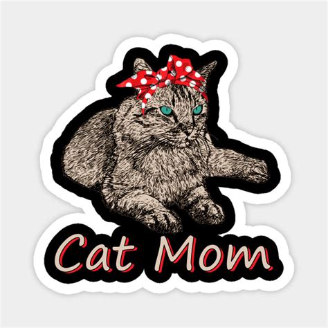 Funny Cat Mom Shirt For Cat Lovers Mothers Day T Funny Cat Mom Magnet Teepublic