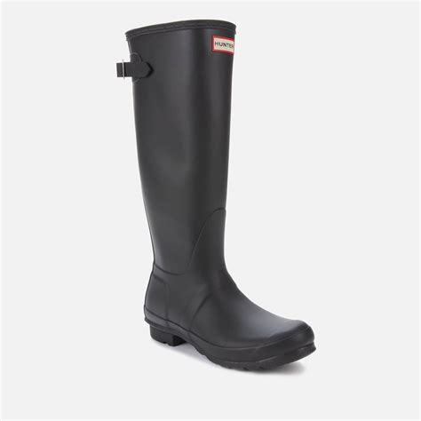 Hunter Womens Original Back Adjustable Wellies Black 橡胶 鞋底 价格¥1121