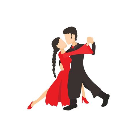 Tango Dancers Icon Cartoon Style 14192511 Vector Art At Vecteezy