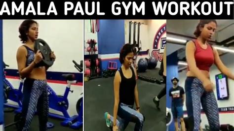 Amala Paul Gym Workout Video Aadai Movie Tamil Boss Youtube