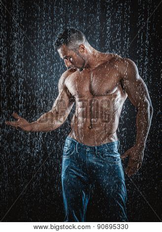 Very Muscular Handsome Image Photo Free Trial Bigstock