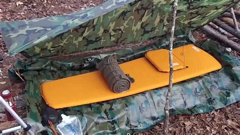 2 Bushcraft Us Military Poncho Survival Tarp Shelter Set Ups Youtube