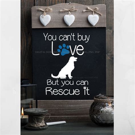 You Cant Buy Love But You Can Rescue It Decal Digital Image Etsy